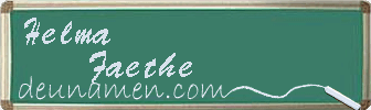 Helma Faethe Visitenkarte